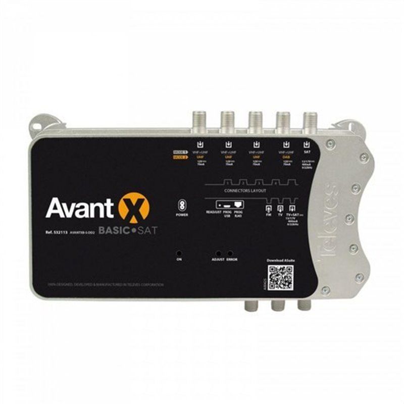 Amplificateur programmable Avant X Basic-Sat FM-4x(U/V)-FI FM-DAB-3xU-FI