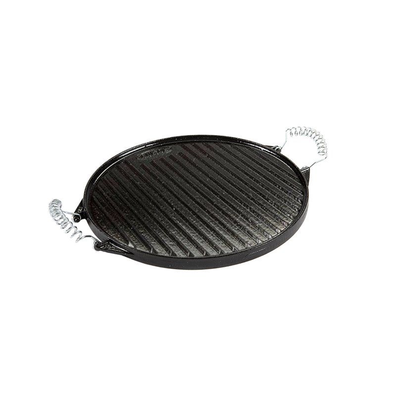 Plaque De Cuisson Barbecue Universelle En Fonte Émaillée Accessoire Plancha  Noir