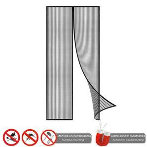 Mosquitera para puerta 100 x 210 cm con cierre magnético