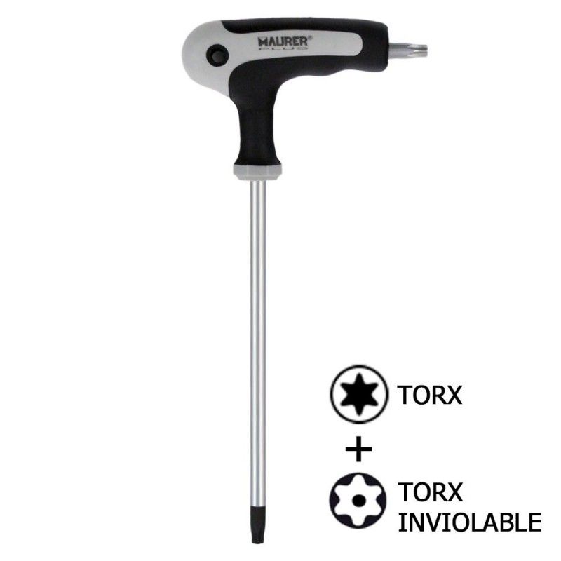 Chave Maurer Torx com cabo "T" T07 resistente à violação