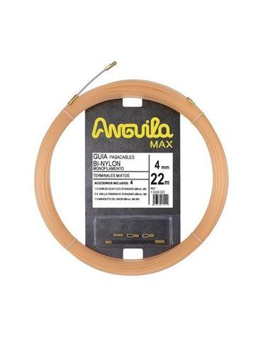 Pasacables ANGUILA MAX PURE 4mm nylon salmón 22m