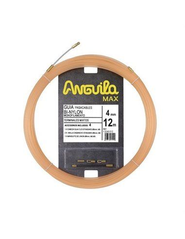 ANGUILA MAX PURE prensa-cabo 4mm nylon salmão 12m