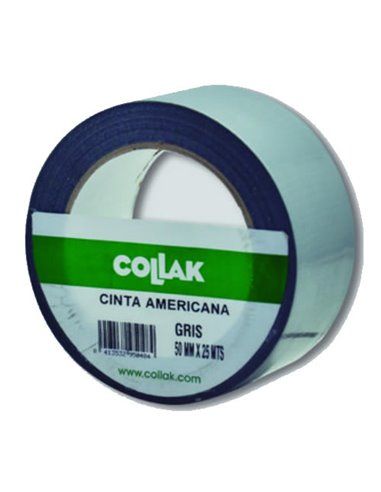 COLAK 06003 | Fita adesiva cinza prata 25mx50mm