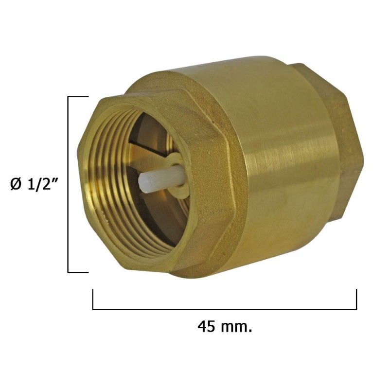 Válvula de retenção de 1/2"