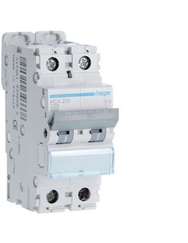 HAGER MCA225 | Circuit breaker M curve-C 6kA 2P 25A