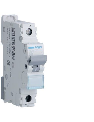 HAGER MCA120 | Automatic circuit breaker M curve-C 6kA 1P 20A