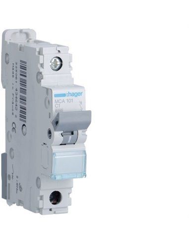 HAGER MCA101 | Circuit breaker M curve-C 6kA 1P 1A