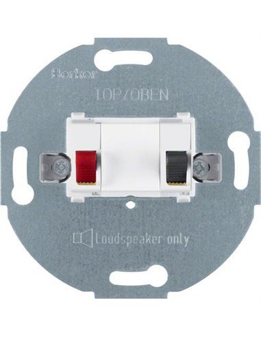 BERKER | Single socket polar white stereo speaker 457209