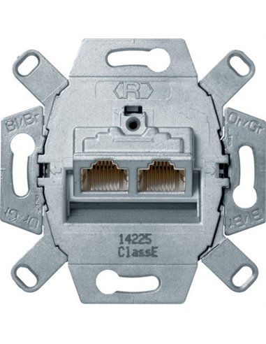 BERKER | Kategorie 6 Klasse E 8/8P Doppel-RJ45-Buchse 455501