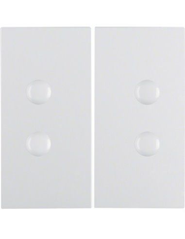 Berker S1 B3 B7 | Polar white double key with screws 15711909