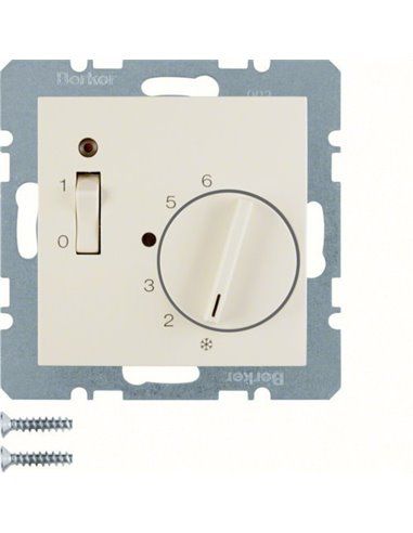 Berker S1 B3 B7 | Weiße Thermostatplatte 20308982