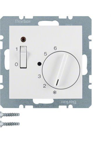 Berker S1 B3 B7 | Plaque thermostatique blanc polaire 20301909