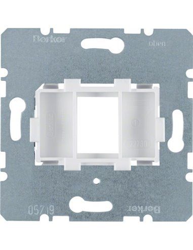 BERKER | Trägerplatte mit weißem Eingang mit 1 Element 454002
