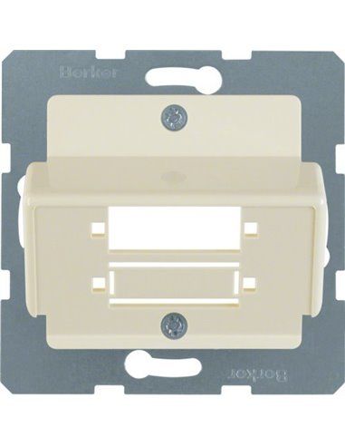 Berker S1 B3 B7 | Copertura centrale per accoppiatore fibra Duplex SCT bianco 148002