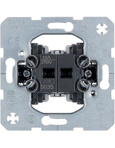 BERKER | 1T-1T Doppelwippen-Druckknopfmechanik 1T-1T 5035