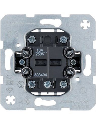 BERKER | Mécanisme à double bouton poussoir 4AC 10A 250V 503404