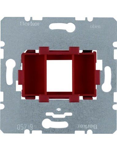 BERKER | Support plate mechanism with input with 1 red element 454001