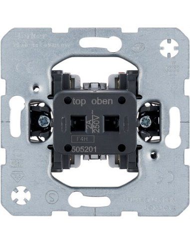 BERKER | Mecanismo de comutação unipolar terminal 10A 250V para AC/DC 505201