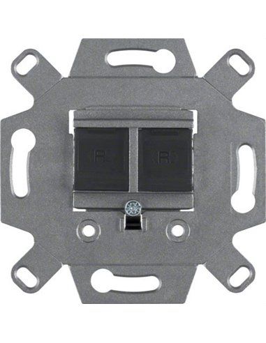 BERKER | Double socket mechanism UAE RJ45 real category 6A 4588