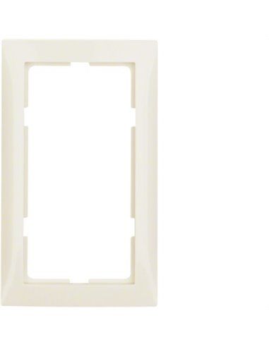 Berker S1 | Moldura especial para botão branco brilhante 13098982