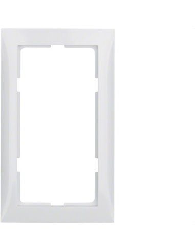 Berker S1 | Cadre spécial pour bouton poussoir blanc polaire brillant 13098989