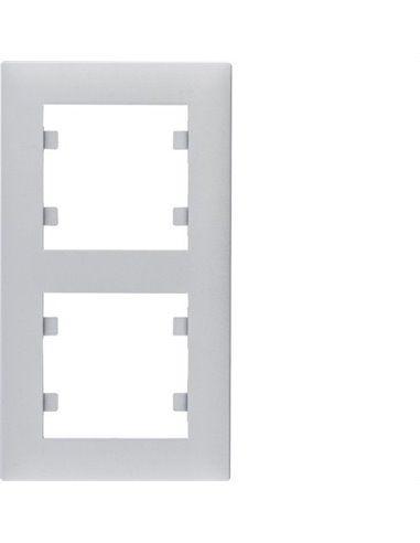 Luminância intensa | Moldura 2 elementos verticais prateados WL5622