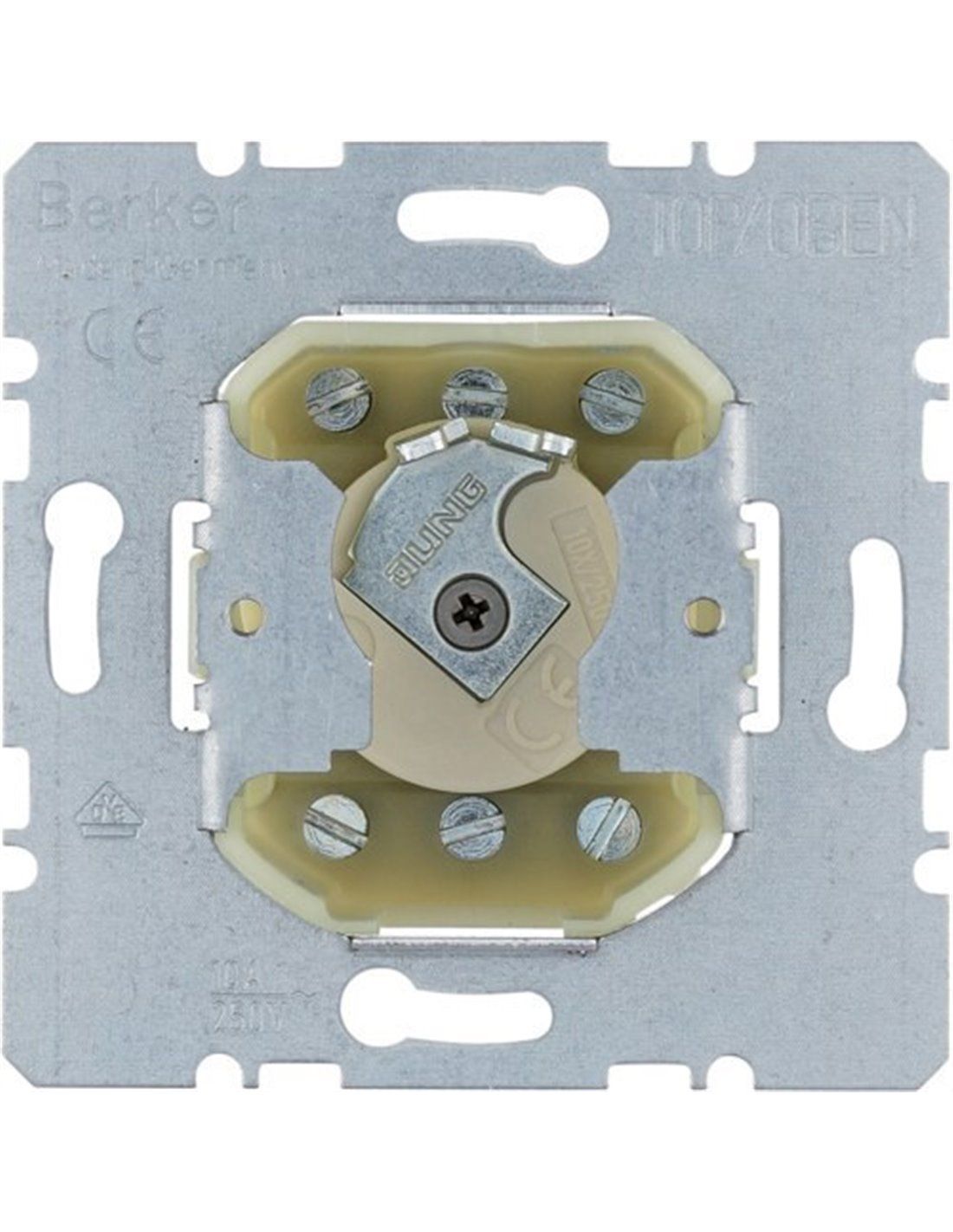 Interruptor de paso de diseño cilíndrico color blanco