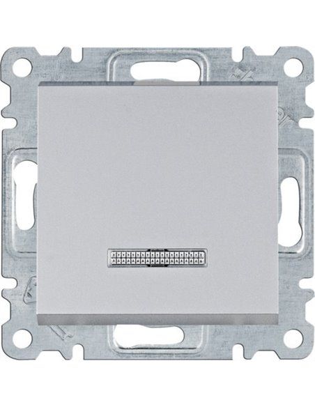 Lumina | Silver indicator light switch WL0212