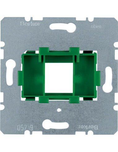 BERKER | Anschlussrahmen mit 1 grauem Modul 454004