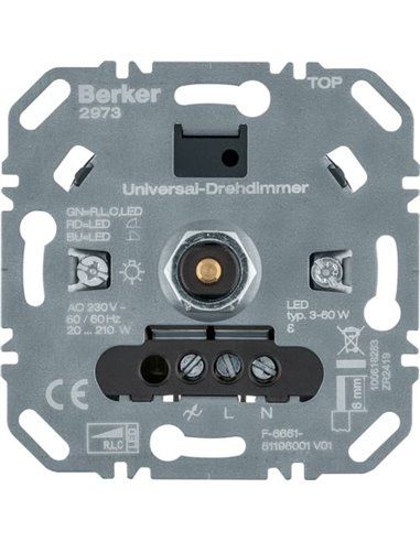 BERKER | Dimmer rotativo universale (R/L/C/LED) soft off 2973