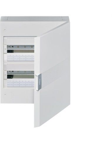 HAGER VB218PE | Surface electrical panel VEGA VB 2 rows with 18 modules opaque door