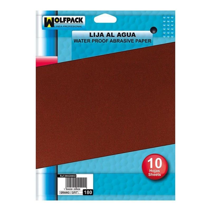 Lija Agua Grano 240 (Pack 10 Pliegos)