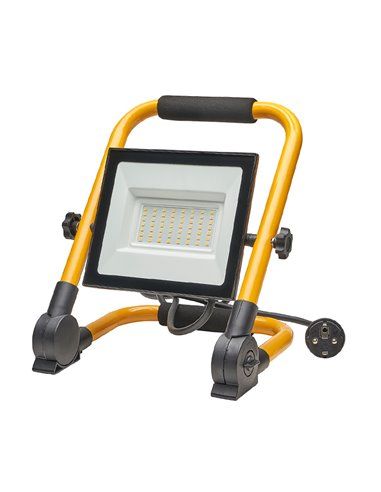 Refletor LED plano de 50 Watts. Luz Branca 4000º K IP 65 4000 Lumens Com Alça De Transporte