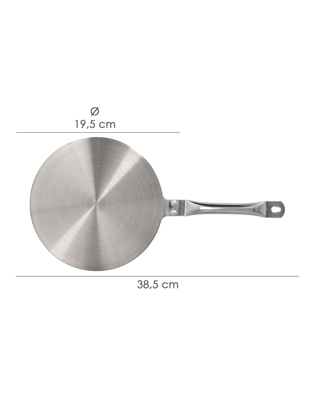 Stainless Steel Induction Adapter Ø 19.5 cm.