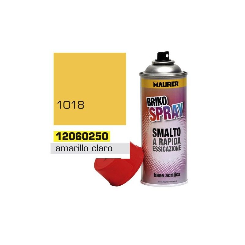 Spray Pintura Amarillo Claro Zinc 400 ml.