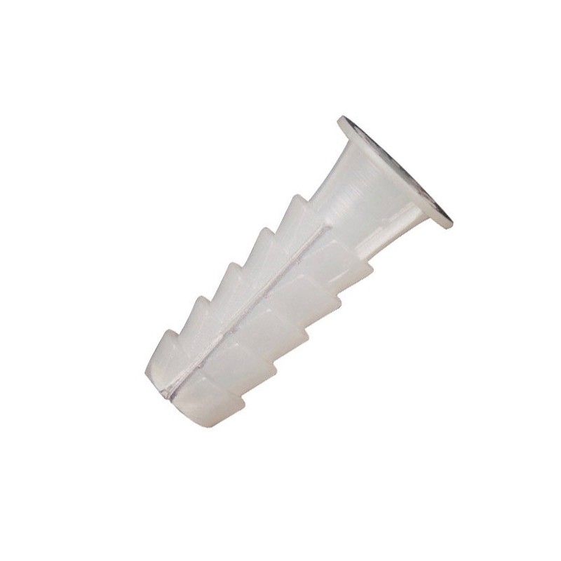 Taco de plástico branco Wolfpack 5 mm. (25 unidades)