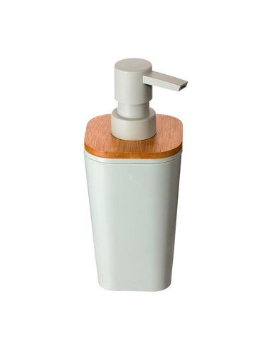 DISPENSADOR JABON BAÑO BAMBU-BLANCO COLECCIÓN 'NATUREO'