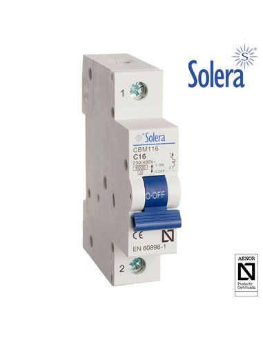 MAGNETOTERMICO SOLERA 1P 10A C 6KA RESID/TERCIARIO (RETRACTILADO)