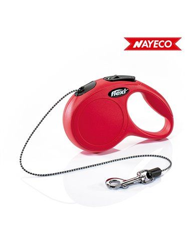 Cabo Especial Flexi Classic Cat para Gatos Vermelho 3m Nayeco