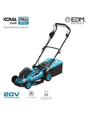 CORTACÉSPED 20V  BRUSHLESS (SIN BATERIA Y CARGADOR) 97x93cm KOMA TOOLS PRO SERIES BATTERY