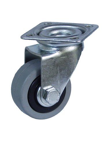 RUEDA PLATINA Ø40mm (RUEDA) GOMA GRIS CR07131 AFO