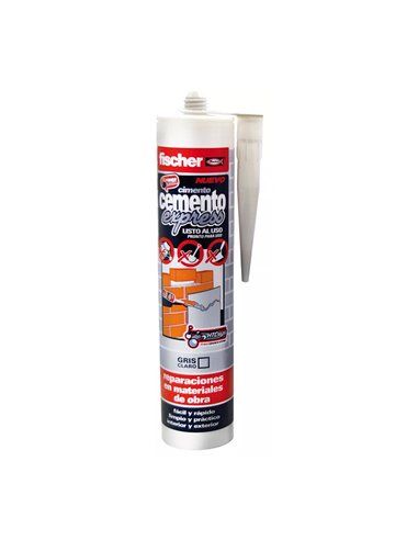 CEMENTO EXPRESS GRIS CLARO - 310ml 512352 FISCHER