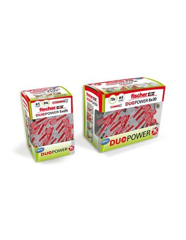 TACO DUOPOWER 5x25 DIY 80uds. 536385 FISCHER