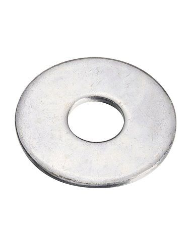 Caixa de 100 unidades de arruela plana larga de zinco 6,4x18mm Fadix