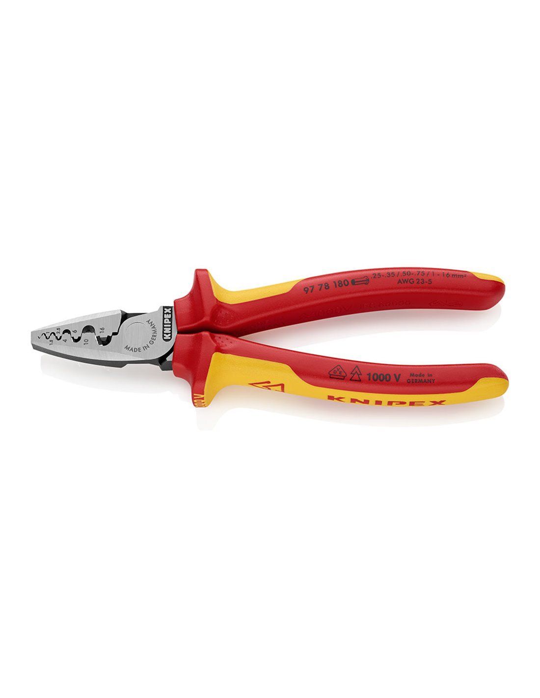 Knipex Pince Coupante 180mm 1000V Electricien Schneider Câble