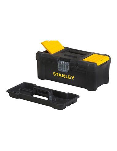 Caixa de ferramentas de plástico Stanley 12,5"/32 cm com trava de metal STST1-75515