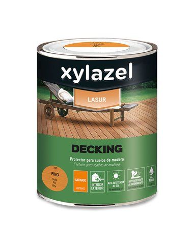 XYLAZEL PROTECTOR DE SUELOS DE MADERA AL AGUA DE LARGA DURACIÓN DECKING PINO 0,75L