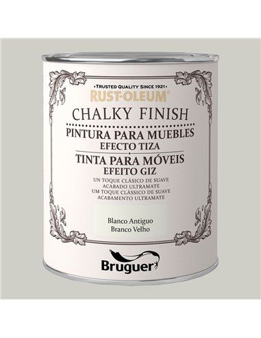 RUST-OLEUM CHALKY FINISH MUEBLES BLANCO ANTIGUO 0,125L 5397511 BRUGUER