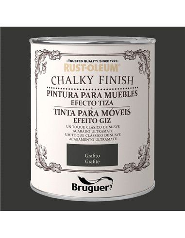 RUST-OLEUM CHALKY FINISH MUEBLES GRAFITO 0,75L 5397533 BRUGUER