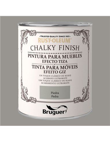 RUST-OLEUM CHALKY FINISH MUEBLE PIEDRA 0,75L 5397555  BRUGUER